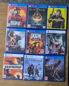 PS4 and ps5 games.