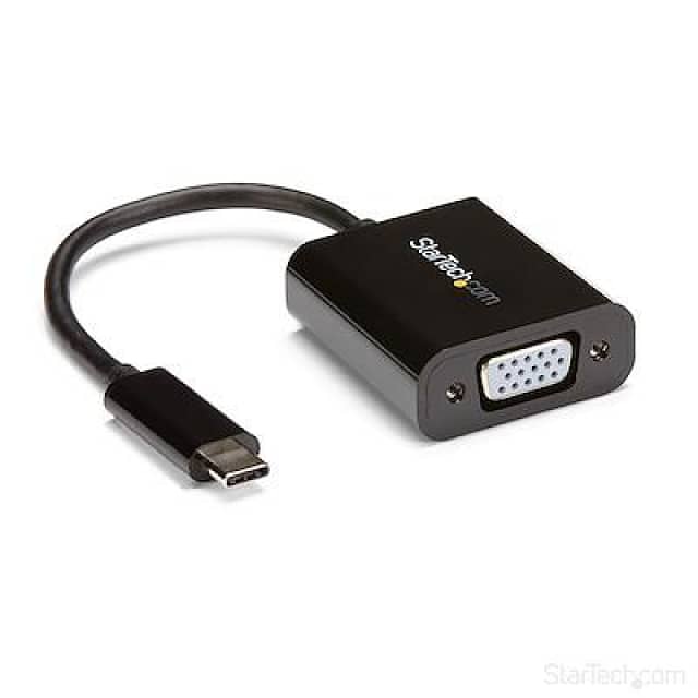 USB-C to VGA Adapters Bundle - Lenovo, HP, and StarTech Compatibility 1