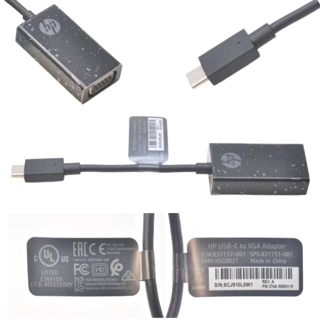 USB-C to VGA Adapters Bundle - Lenovo, HP, and StarTech Compatibility 2