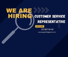 Hiring! Customer service representative (CSR) 0