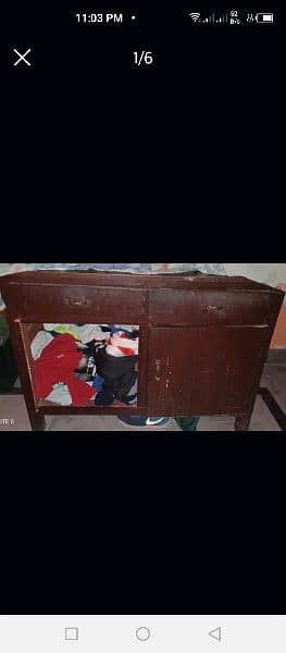 Cloth cupboard and iron table 1