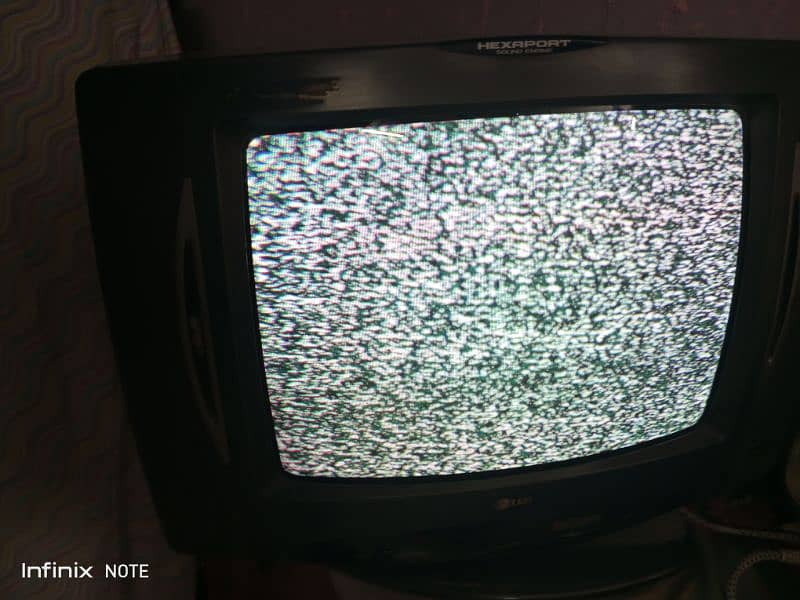 old TV with trolly 1