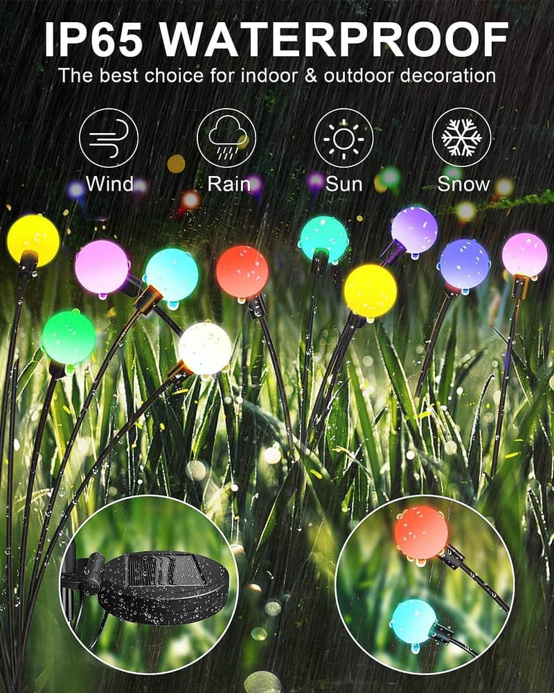 Makes your Garden a Paradise Solar Garden Lights RGB Color Changing 13