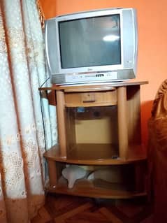 Q-LG TV with trolley