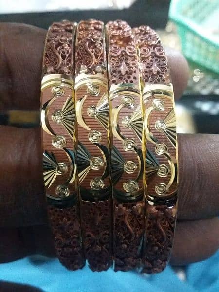 1 kariat gold plated bangals holsal bangals wark shop 1