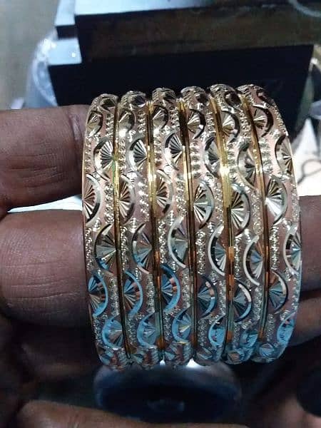 1 kariat gold plated bangals holsal bangals wark shop 9