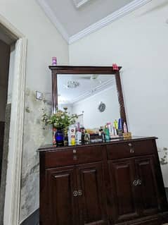 Clean dressing table, newly polished