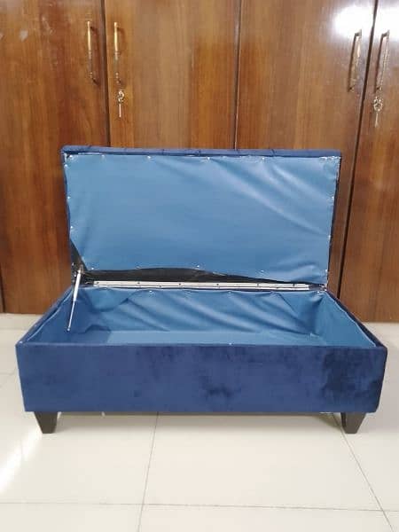 Storage Ottoman Royal Blue 2