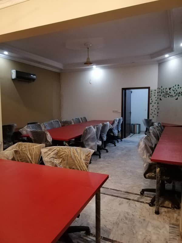 3500 square fully furnished office for rent in Garden town 10