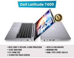 Dell Latitude 7400 - Core i7 8th Gen (Quad-core) 14" Touch IPS Display 0