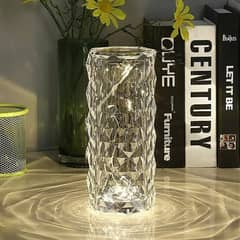 Touch Control Rechargeable Rose Diamond Table Lamp