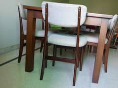 Dining table with 6 chairs for sale 0