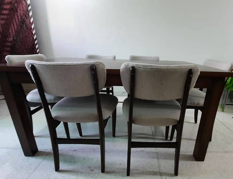 Dining table with 6 chairs for sale 7