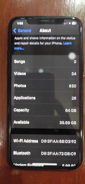 iphone 11 pro 64 gb PTA approved 10/10 condition. Scrachless. 7