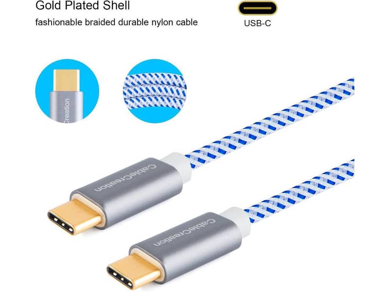 CableCreation USB C Cable 3m 60W USB C to USB C Fast Charging Cable 1