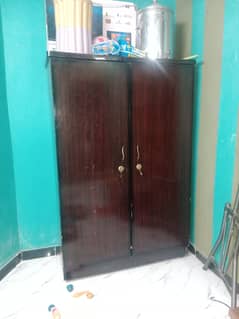 2 door wooden cupboard