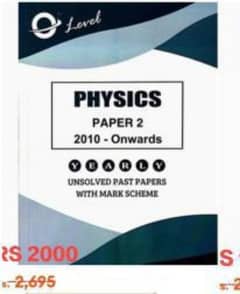 physics paper 2 unsolved past papers with mark scheme