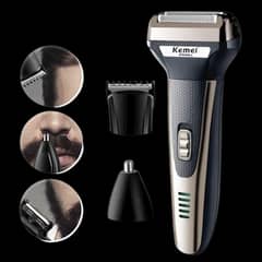 Kemei 3 In 1 Rechargeable Hair Clipper Shaver beard Styling Trimmer