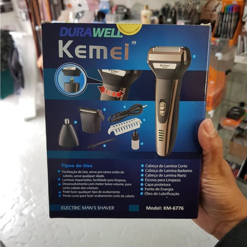 Kemei 3 In 1 Rechargeable Hair Clipper Shaver beard Styling Trimmer 4