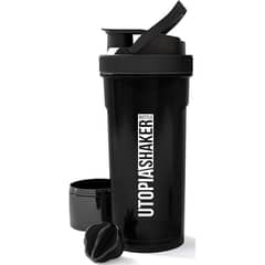 Utopia Protein Shaker Bottle ( Glossy Black) 0