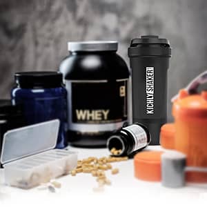 Utopia Protein Shaker Bottle ( Glossy Black) 6