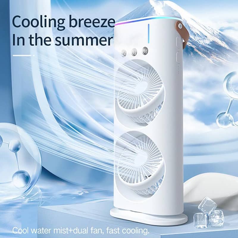 Chargeable Mist Fan, Desk Fan, Cooling Fan Remote Control 1