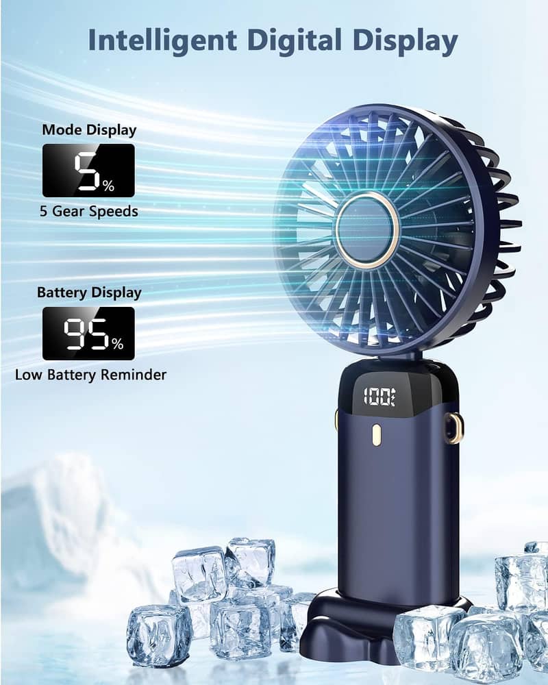 Chargeable Mist Fan, Desk Fan, Cooling Fan Remote Control 3