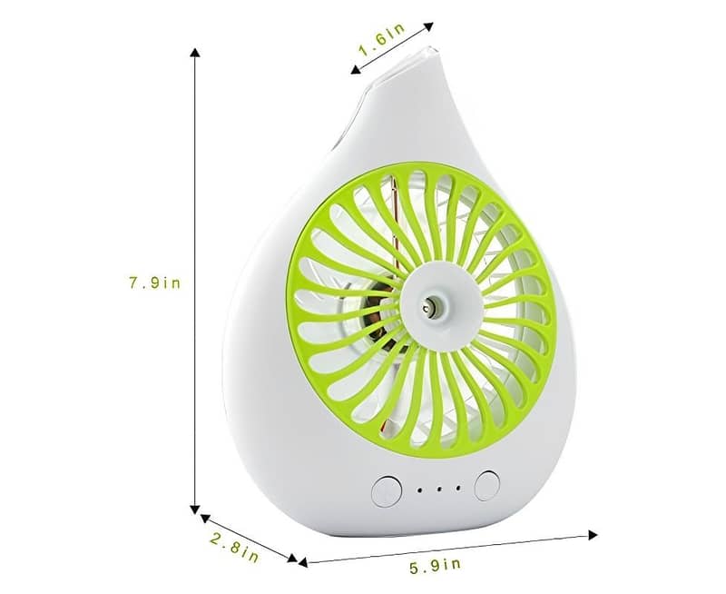 Chargeable Mist Fan, Desk Fan, Cooling Fan Remote Control 14