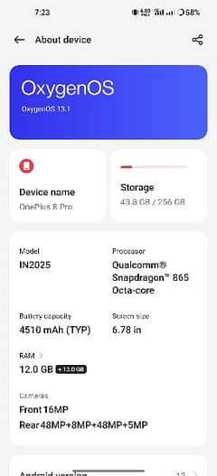 OnePlus 8pro (lush condition)