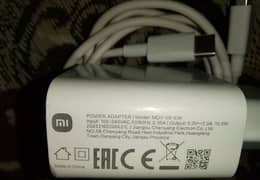 Redmi 10C Ka Original Charger Box Pulled 100% Original