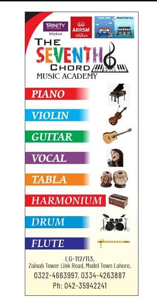 The Seventh Chord Music Academy Lahore. Music Teacher, Trainers, 4