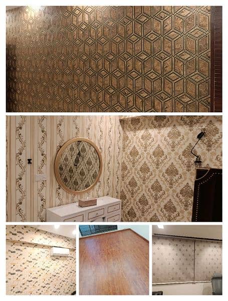 Wallpaper/Vinyl floor / 3D wallpaper/ Pvc penal 5