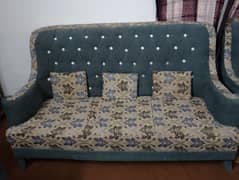 sofa set with cushions