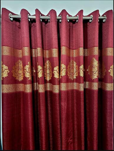 2 Pcs Luxury Style All Curtain Available Cash On Delivery 03195424162 7