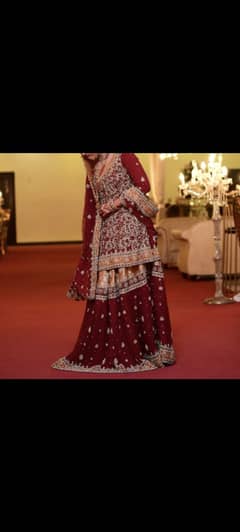 Bridal dress in Red color (Small size)