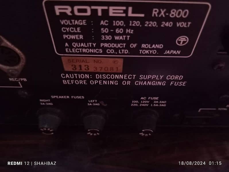 ROTAL POWER AND PRE AMPLIFIER 3