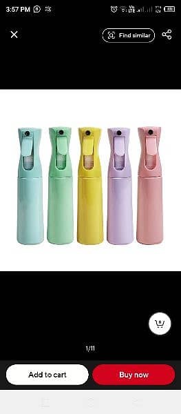 Custom Design Hairdressing Plastic atomizer continous spray bottle 3