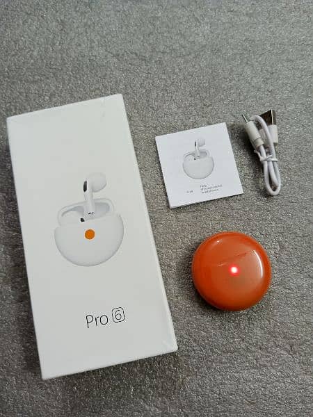 Airpods Orange with Type C Charging 5