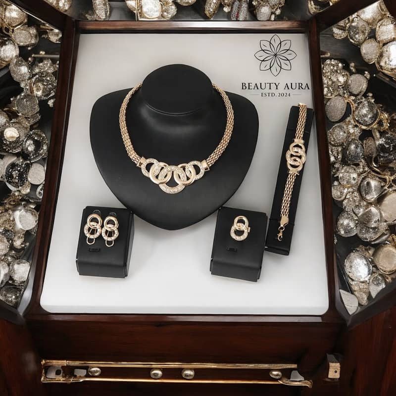 Golden Twirl Jewelry Set - Free Delivery 2