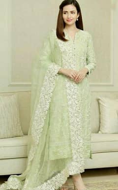 3 pec woman,s unstitched Embroidery Lawn suit 0