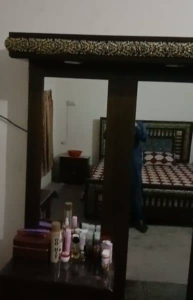 Bed with mattress and wardrobe 4