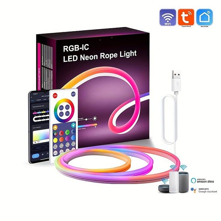 RGBIC LED Neon Rope Lights 5 meter 7