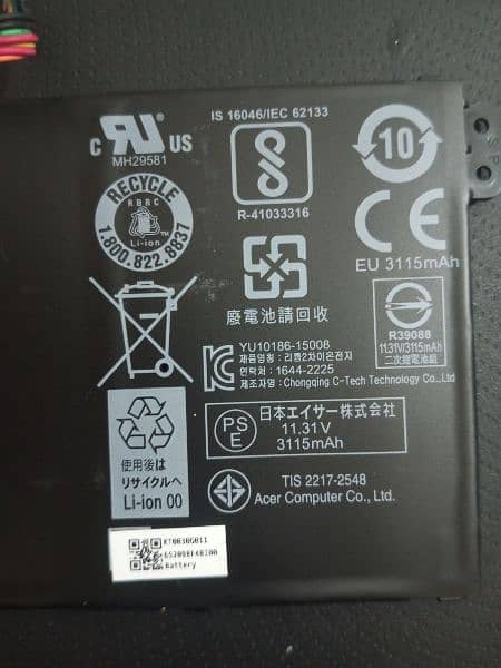 Acer Aspire es1-533 Original battery  (03109047688) 2