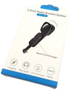 Iphone 3.5mm audio + lightning for charging splitter (model JH-L35)