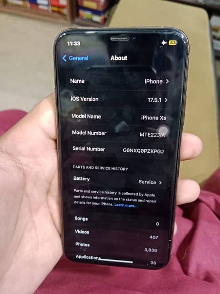 iPhone XS 256gb non paid battery service True Tone ok Face ID  ok 2