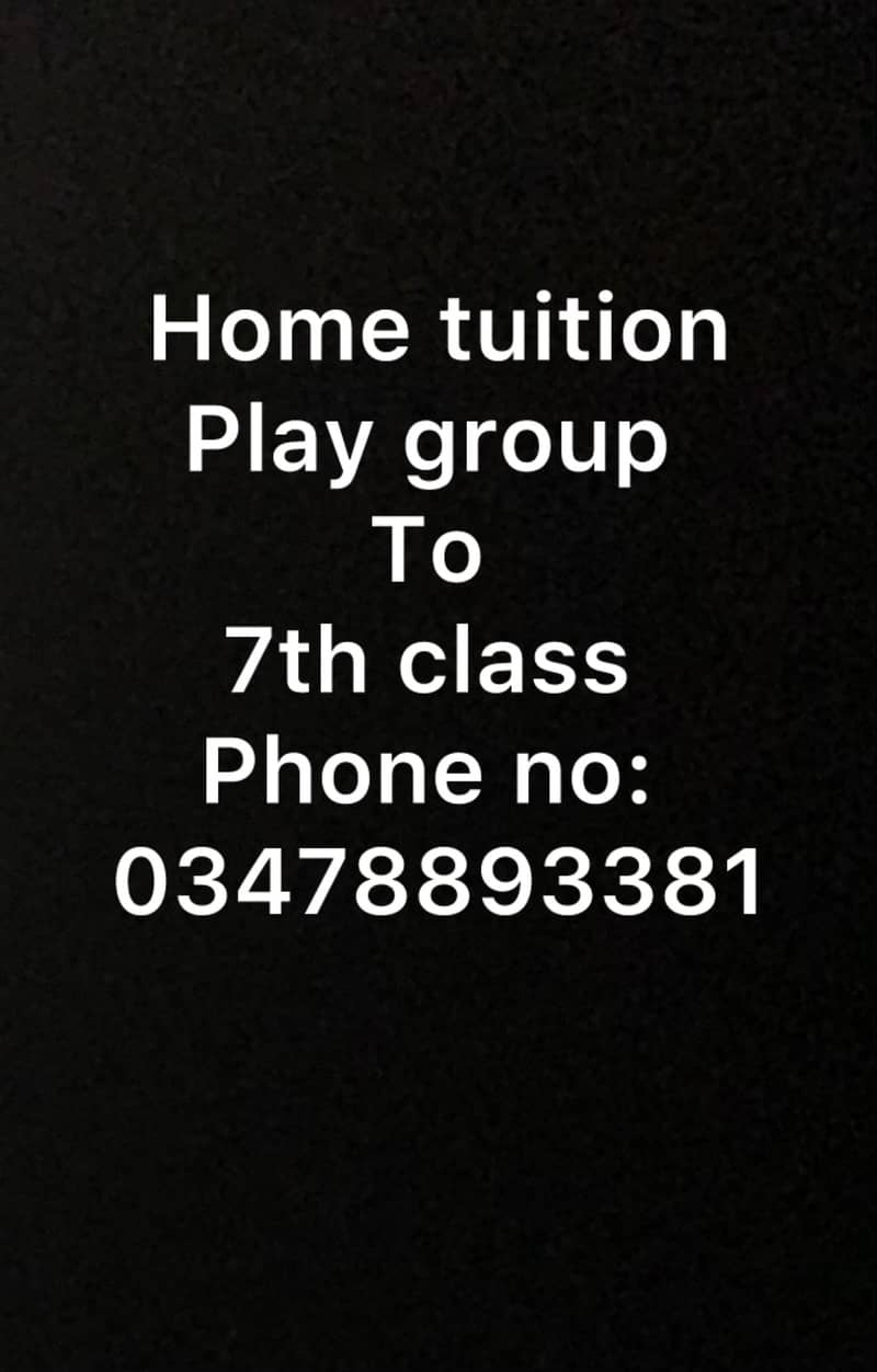 Home tuition 0