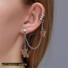 Butterfly Hanging Ear Cuffs