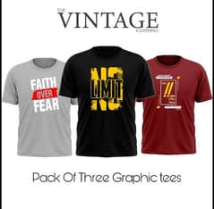 pack of 3 shirts 40% off