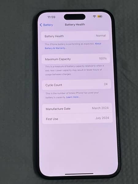 IPhone 15 pro max 256gb LLA JV Blue Titanium 3