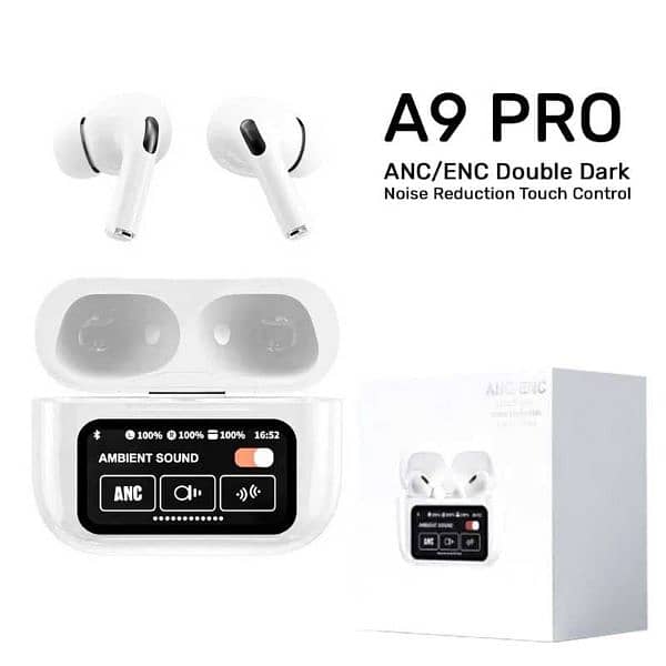 A9 Pro Airbuds with touch Led Display. 3